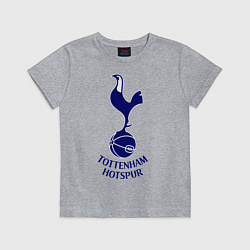 Футболка хлопковая детская Tottenham FC, цвет: меланж