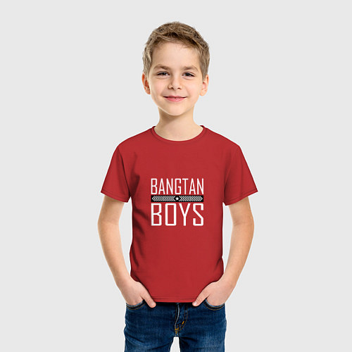 Детская футболка BANGTAN BOYS / Красный – фото 3