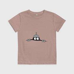 Детская футболка Бэндер подглядывает