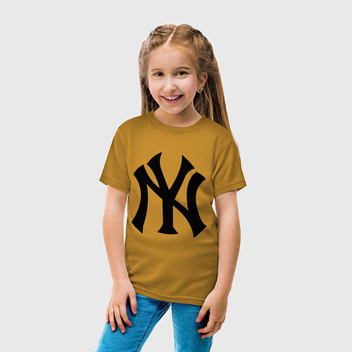 Детская футболка New York Yankees / Горчичный – фото 4