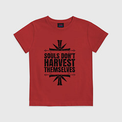 Футболка хлопковая детская Harvest Themselves, цвет: красный