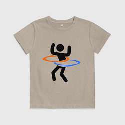 Детская футболка Portal Рoops