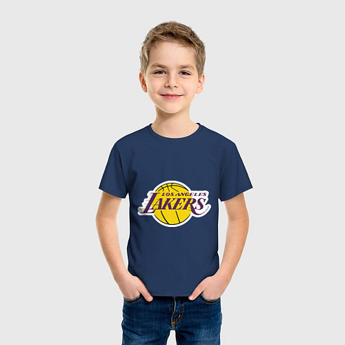 Детская футболка LA Lakers / Тёмно-синий – фото 3