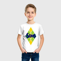 Футболка хлопковая детская The Sims, цвет: белый — фото 2