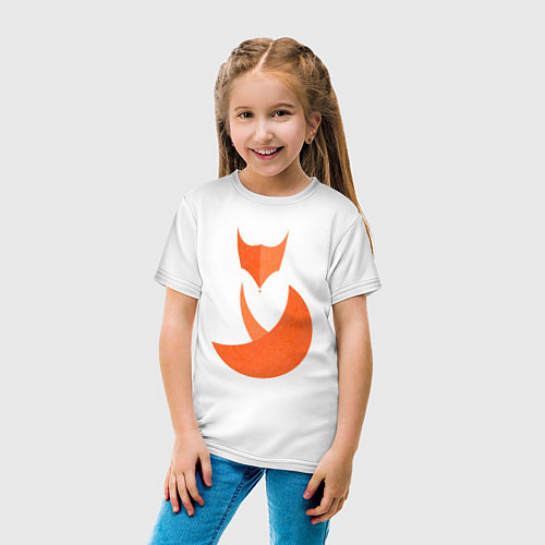 Детская футболка Minimal Fox / Белый – фото 4