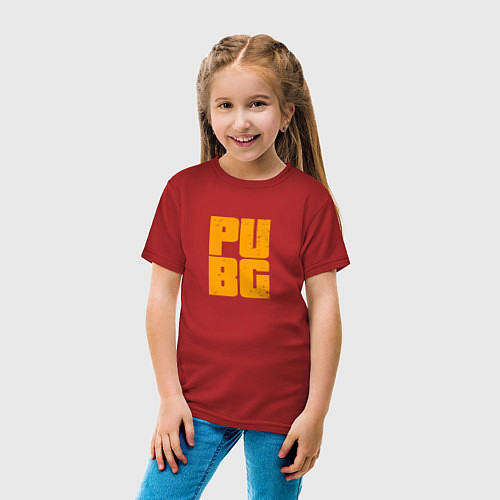 Детская футболка PUBG Only / Красный – фото 4