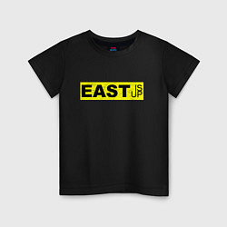 Футболка хлопковая детская East is Up TOP, цвет: черный