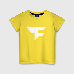 Футболка хлопковая детская FAZE Symbol, цвет: желтый