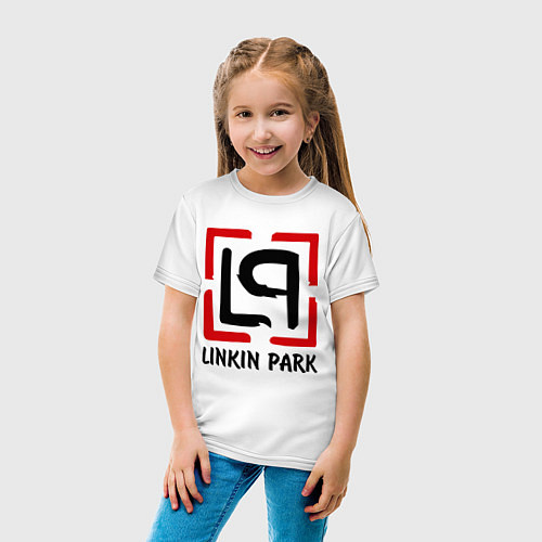Детская футболка Linkin park / Белый – фото 4