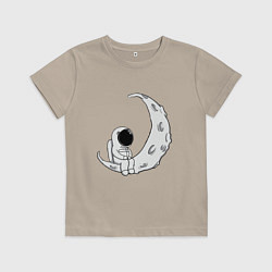 Детская футболка Космонавт на Луне