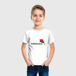 Футболка хлопковая детская Armenia, цвет: белый — фото 2