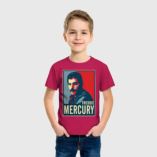 Детская футболка Freddie Mercury / Маджента – фото 3
