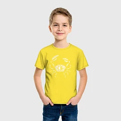 Футболка хлопковая детская Звездный Рак, цвет: желтый — фото 2