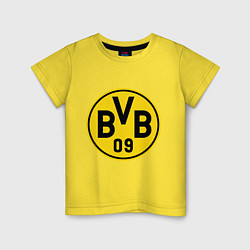 Футболка хлопковая детская BVB 09, цвет: желтый