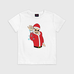 Футболка хлопковая детская Новогодний Повар, цвет: белый