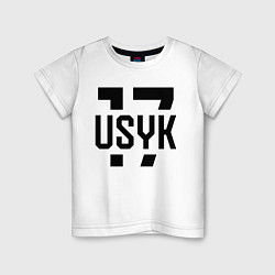 Футболка хлопковая детская USYK 17, цвет: белый