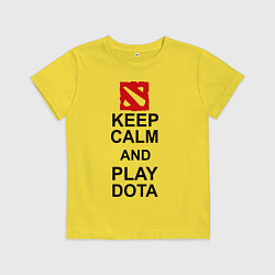 Детская футболка Keep Calm & Play Dota
