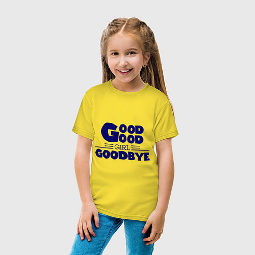 Детская футболка Good girl goodbye / Желтый – фото 4