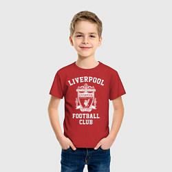 Футболка хлопковая детская Liverpool: Football Club, цвет: красный — фото 2