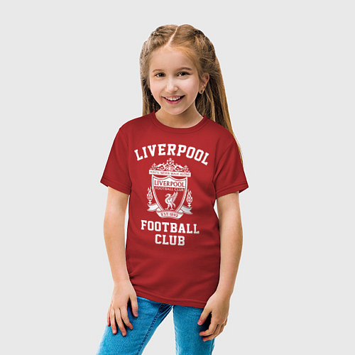 Детская футболка Liverpool: Football Club / Красный – фото 4