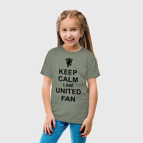 Детская футболка Keep Calm & United fan / Авокадо – фото 4