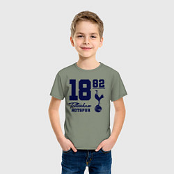 Футболка хлопковая детская FC Tottenham 1882, цвет: авокадо — фото 2