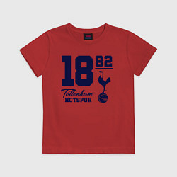 Футболка хлопковая детская FC Tottenham 1882, цвет: красный