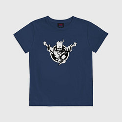 Футболка хлопковая детская Thunderdome logo, цвет: тёмно-синий