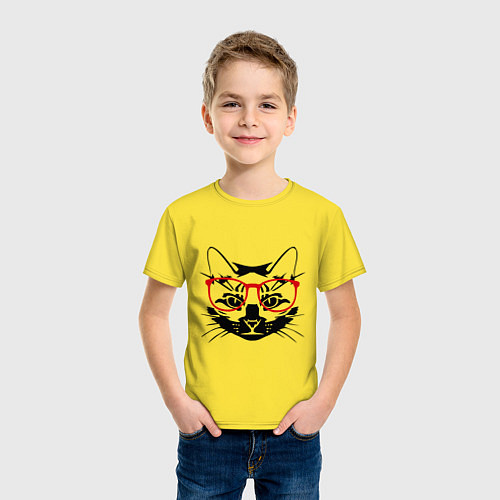 Детская футболка Котэ / Желтый – фото 3