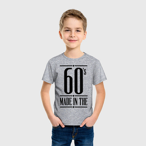 Детская футболка Made in the 60s / Меланж – фото 3