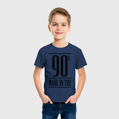 Детская футболка Made in the 90s / Тёмно-синий – фото 3
