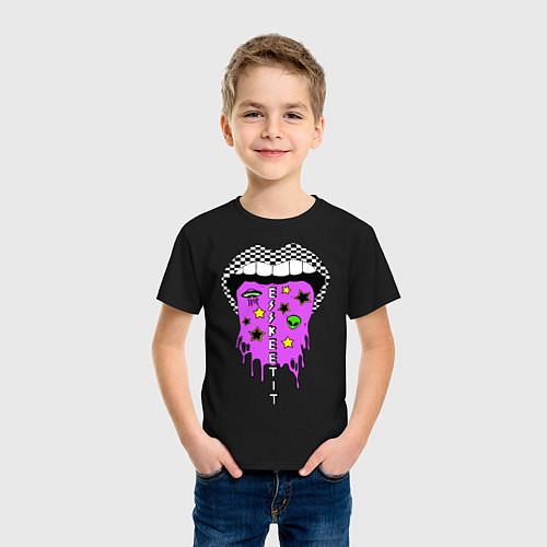 Детская футболка Lil Pump: ESSKEETIT / Черный – фото 3