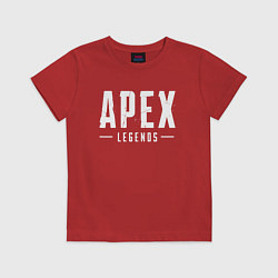 Футболка хлопковая детская Apex Legends, цвет: красный