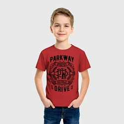 Футболка хлопковая детская Parkway Drive: Australia, цвет: красный — фото 2