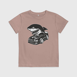 Детская футболка Акула на Тойоте