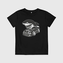 Детская футболка Акула на Тойоте