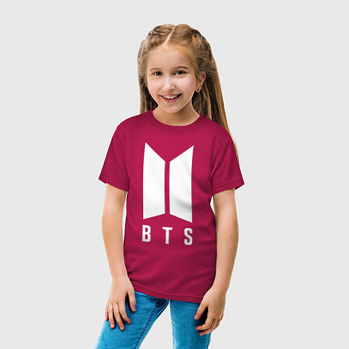 Детская футболка BTS JIMIN / Маджента – фото 4