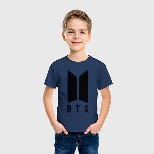 Детская футболка BTS JIMIN / Тёмно-синий – фото 3