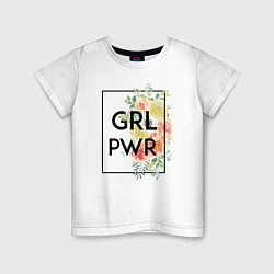 Детская футболка GRL PWR