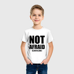 Футболка хлопковая детская Not Afraid, цвет: белый — фото 2