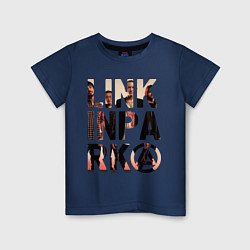 Футболка хлопковая детская Linkin Park, цвет: тёмно-синий