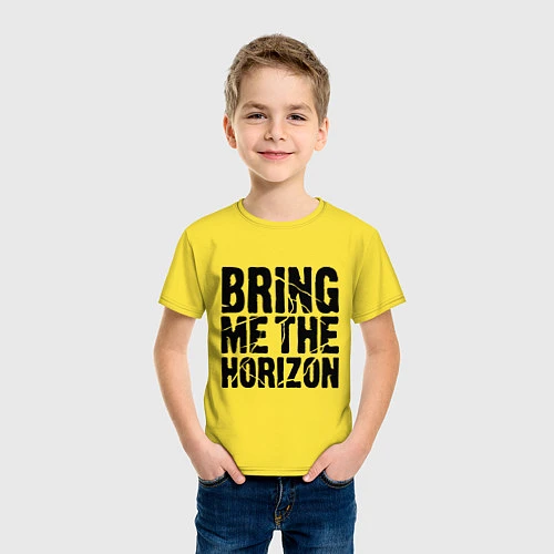 Детская футболка Bring me the horizon / Желтый – фото 3
