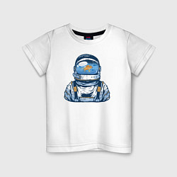 Детская футболка Космонавт-аквариум