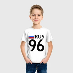 Футболка хлопковая детская RUS 96, цвет: белый — фото 2