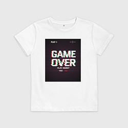 Детская футболка Game Over: Glitch Effect