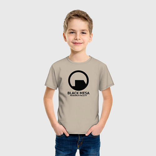 Детская футболка Black Mesa: Research Facility / Миндальный – фото 3