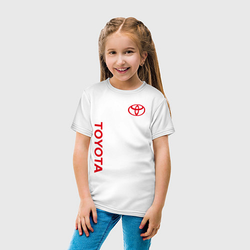 Детская футболка TOYOTA / Белый – фото 4