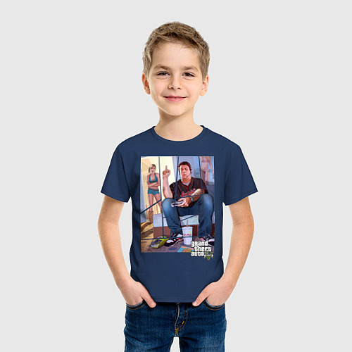 Детская футболка GTA 5: Gaming / Тёмно-синий – фото 3