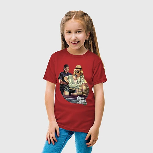 Детская футболка GTA V: Police / Красный – фото 4