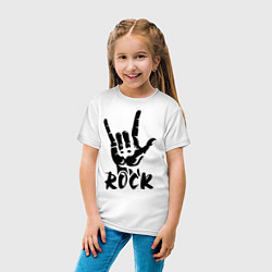 Футболка хлопковая детская Real Rock, цвет: белый — фото 2